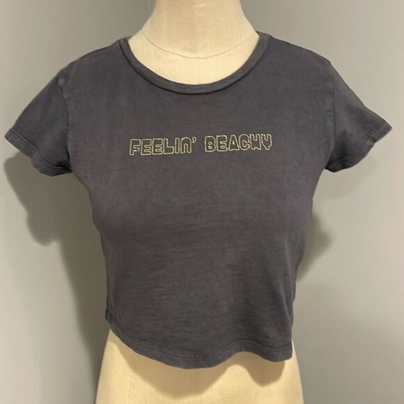 Aerie Feeling Beachy Short Sleeve Crop Top Size XS - Picture 1 of 8